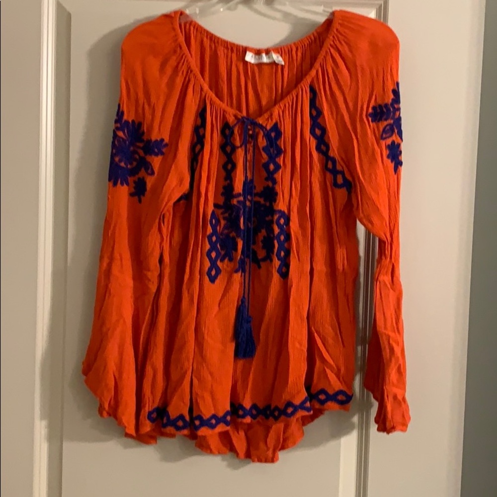 Coral Blouse